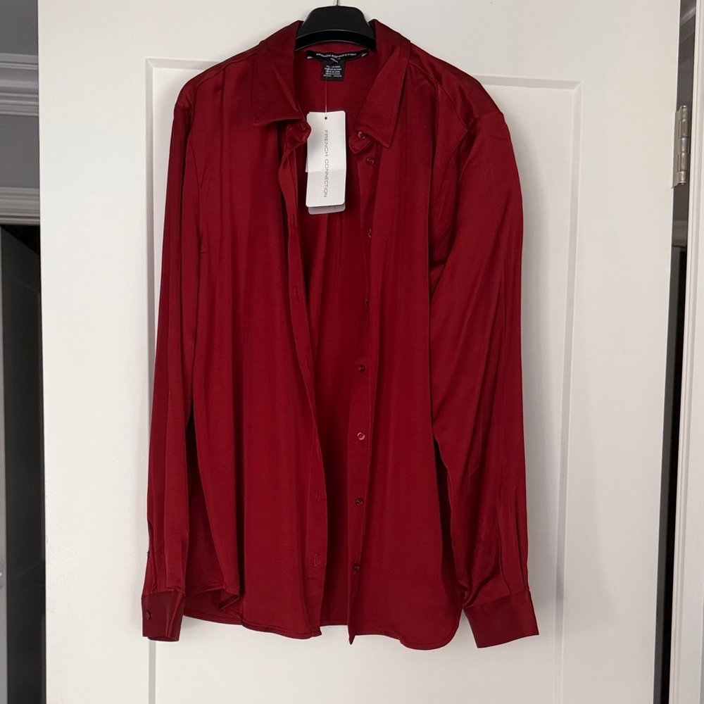 French Connection Women's Red Blouse